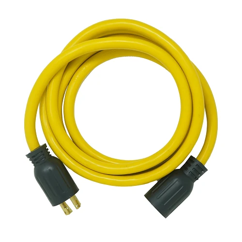 10' Ft 10/4 STW Yellow Cord Outdoor NEMA L14-30P Ébano Twist lock 65172740 (Pack 12)