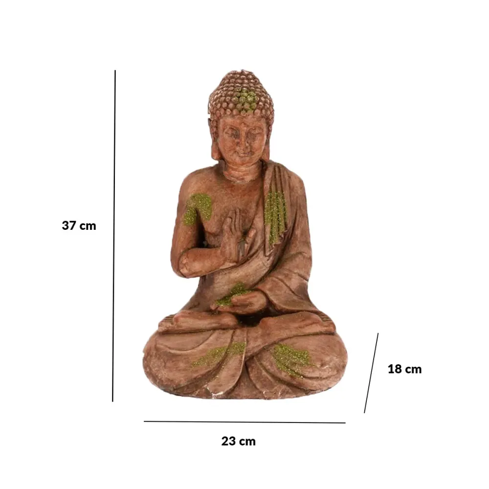 Buda decorativo para exterior 37x23x18 cm