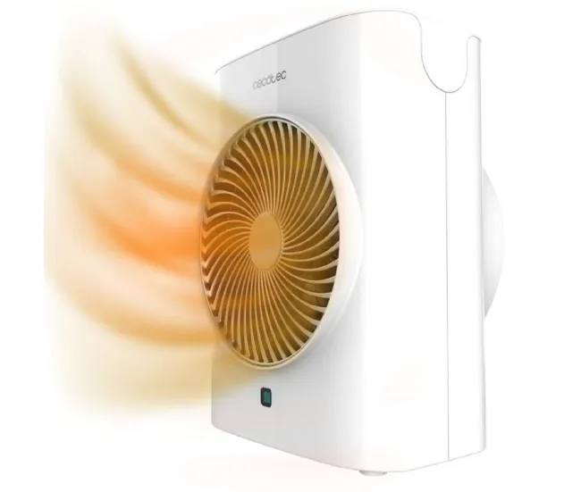 Cecotec Calefactor Eléctrico ReadyWarm 2070 Max Force Con app White, Termoventilador 2000 W, 2 niveles de potencia y 3 mod...