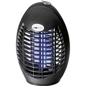 Clatronic IV 3340 Lámpara Antimosquitos, Ecológico, sin Productos Químicos, Malla Eléctrica 1500-2000 V, 20 m², 4, Negro