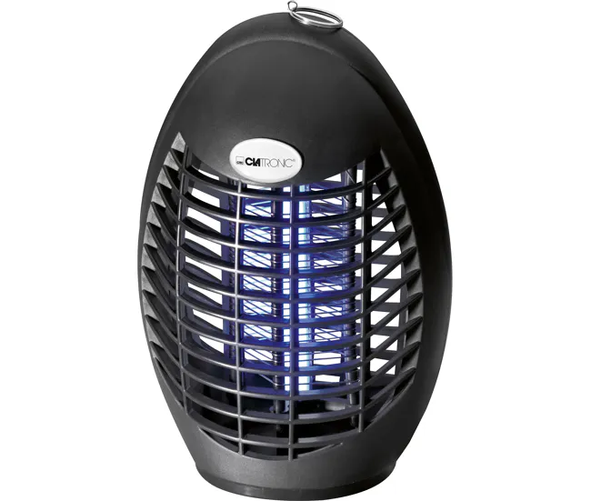 Clatronic IV 3340 Lámpara Antimosquitos, Ecológico, sin Productos Químicos, Malla Eléctrica 1500-2000 V, 20 m², 4, Negro