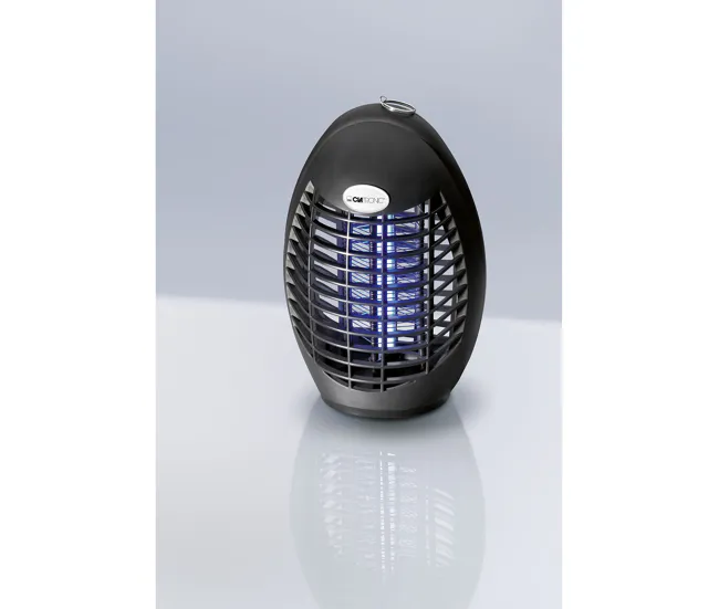 Clatronic IV 3340 Lámpara Antimosquitos, Ecológico, sin Productos Químicos, Malla Eléctrica 1500-2000 V, 20 m², 4, Negro
