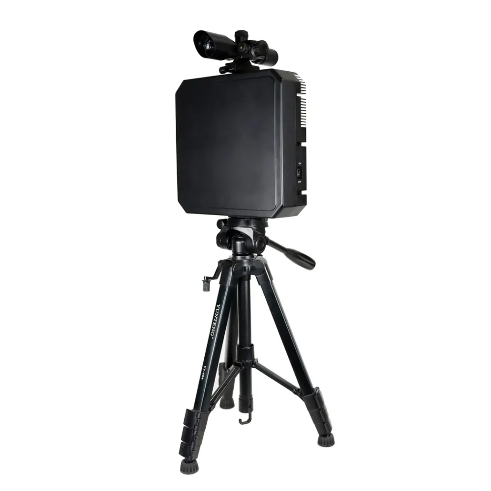 Dispositivo antidrones portátil de 70 W: señal UAV portátil de alta potencia de 10 bandas y 1,5 km con riel de visión y or...