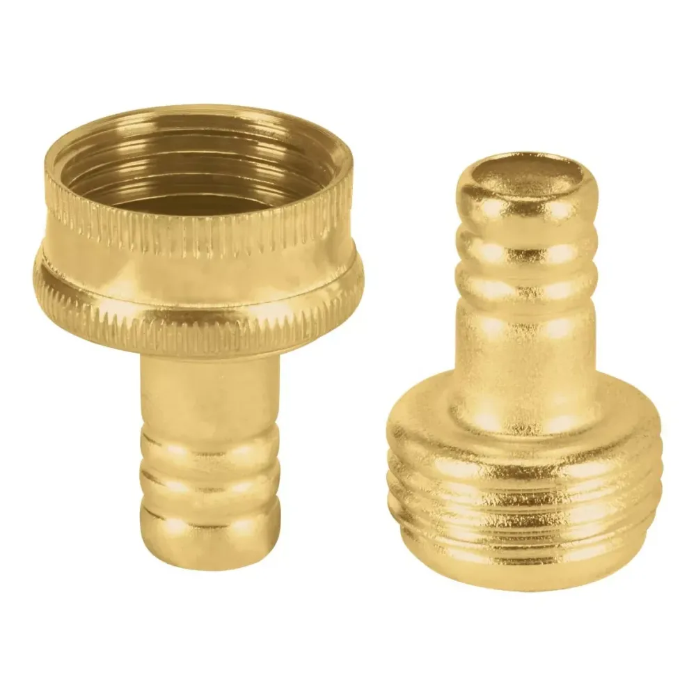Juego conectores 1/2" macho/hembra de latón laminado, pretul CFM-1/2P