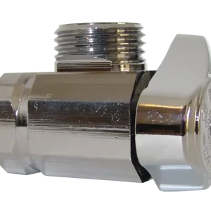 Llave de control de 1/4 de vuelta 1/2" fnpt x 1/2" m. Angular ip-120
