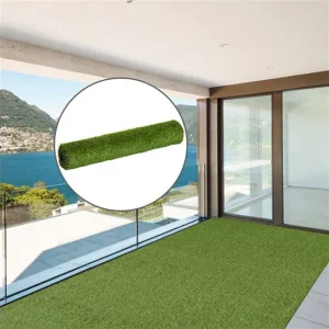 Outsunny Césped Artificial 3x1 m con Altura de Hierba 25mm Tipo Alfombra o Estera de Hierba Sintética de Exterior para Jar...