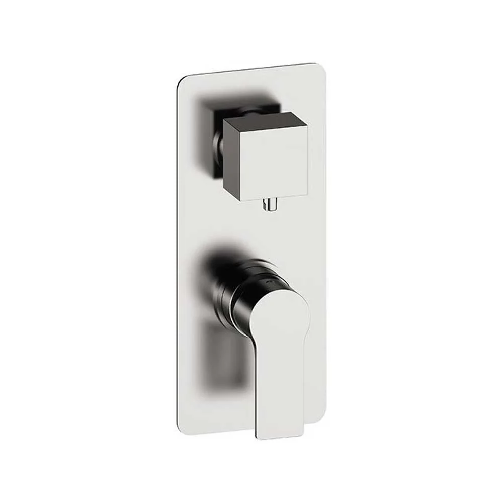 Miscelatore Monocomando doccia con Deviatore 3 Vie absoluto di corpo incasso e piastra lusso rettangolare collezione Energ...