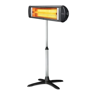 Accesorio Premium para Exteriores Calefactor halógeno - Purline HEATY EXC 25 | 2500W | De pie o Mural, | Interiores y Exte...