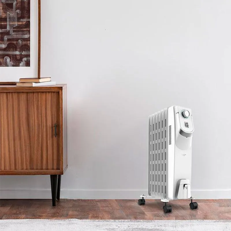Radiador de aceite Cecotec ReadyWarm 5750 Space 360º 1500W 7 elementos blanco (Nº Pieza 12345)