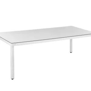 Reemplazo OEM Certificado Mesa de jardín de ratán marrón turbio 220 x 100 cm ITALY
