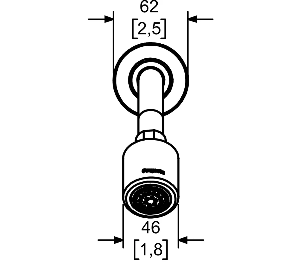 REGADERA DE CHORRO POLAR REC-03-B Carga en 1 Hora