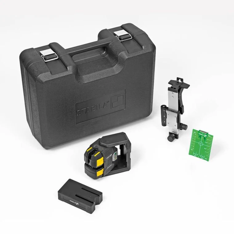 Stabila 199838 - LAX 500 G Cross Line Laser and Plumb Bob, 5-Piece Set, Battery and Charger Not Included