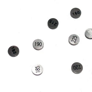 Humus de Lombriz Pastillas de reglaje Cálido Cams (Set 5pcs) Ø10 x 2,1 mm