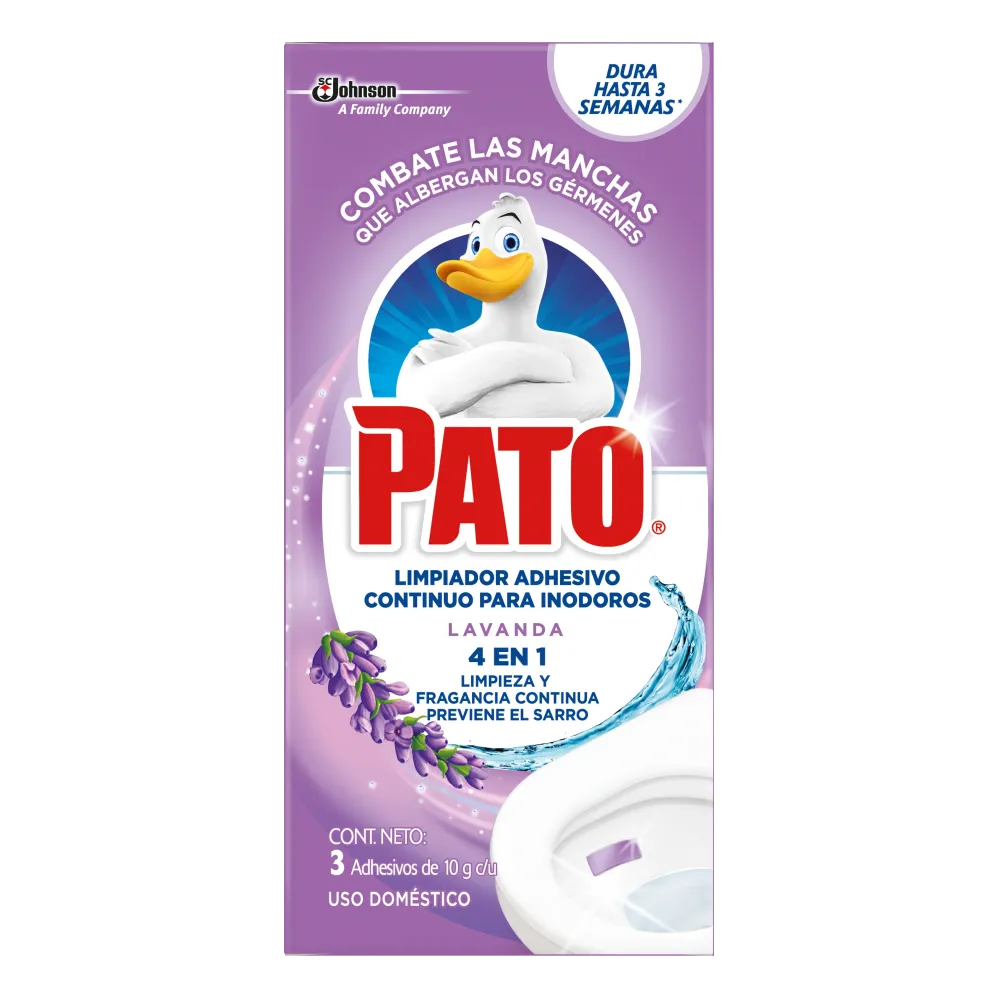 Sustrato Universal PASTILLA ADHESIVA P/INODOROS LAVANDA 30gr "PATO"