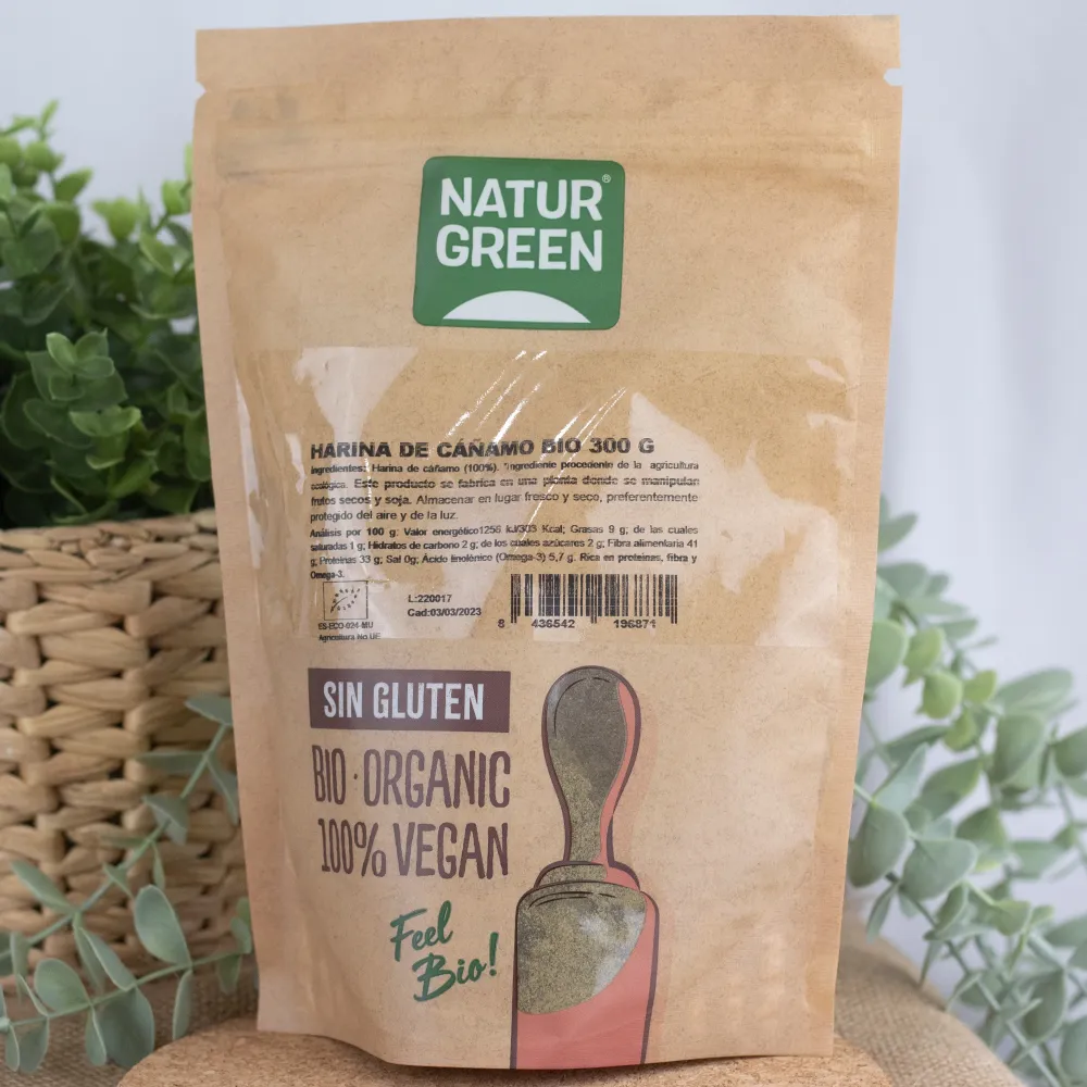 Harina de Cáñamo Ecológica 300 g NaturGreen