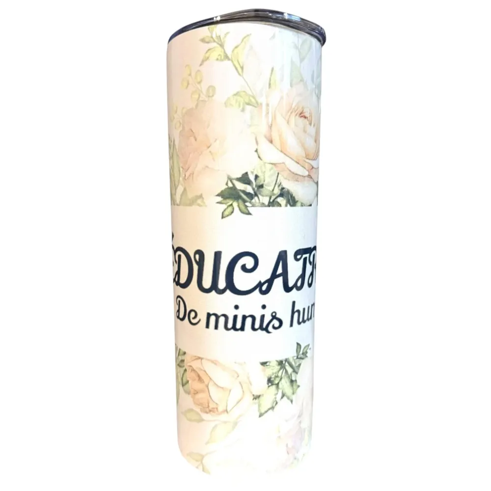 Inspiration Western - Tasse isotherme - Édition Éducatrice minis humains roses