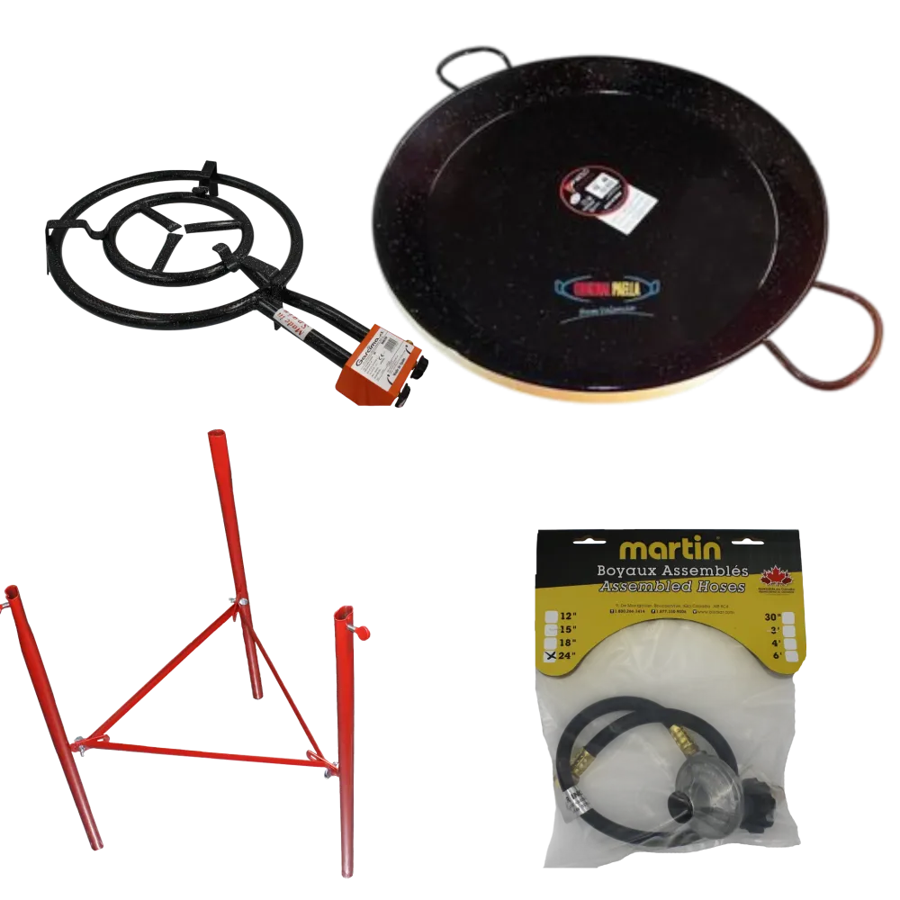 Ensemble de brûleur à paella T-460 avec poêle 60 cm
