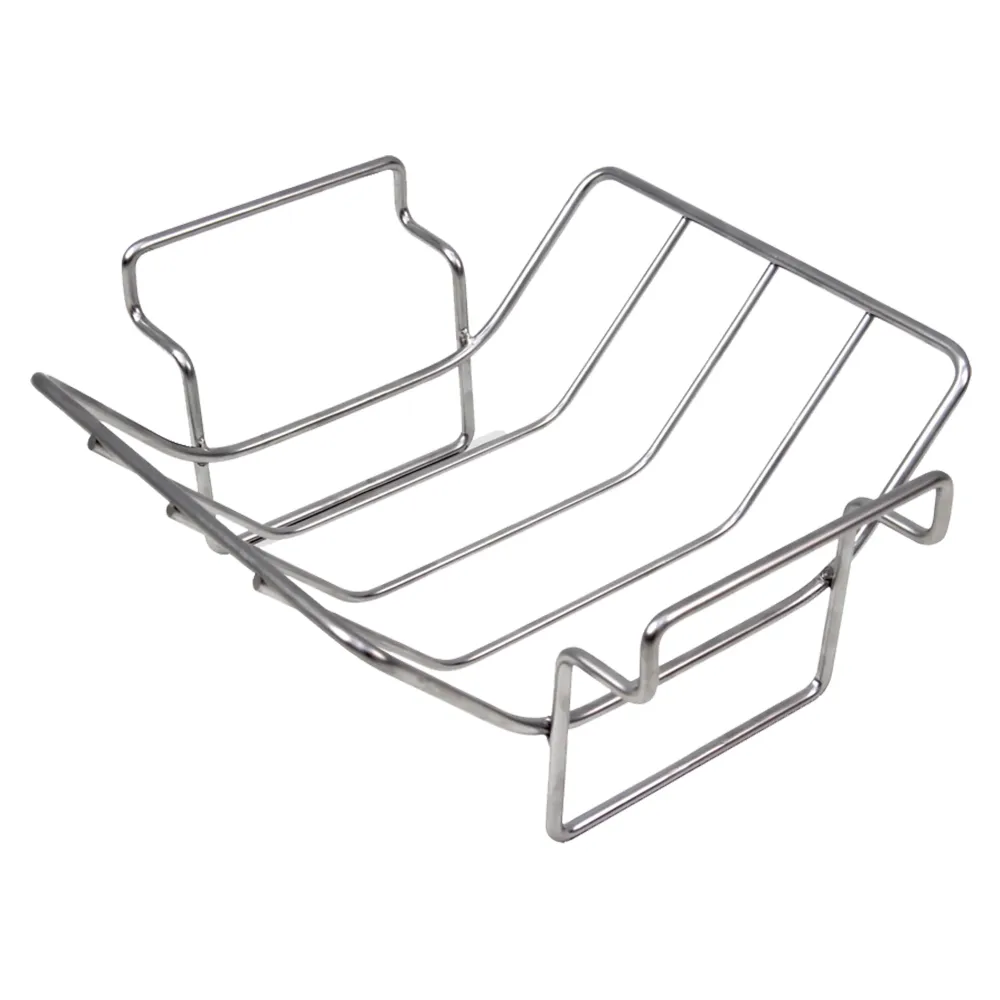Big Green Egg - Support pour côtes levées/rôti en acier inoxydable Small à 2XL