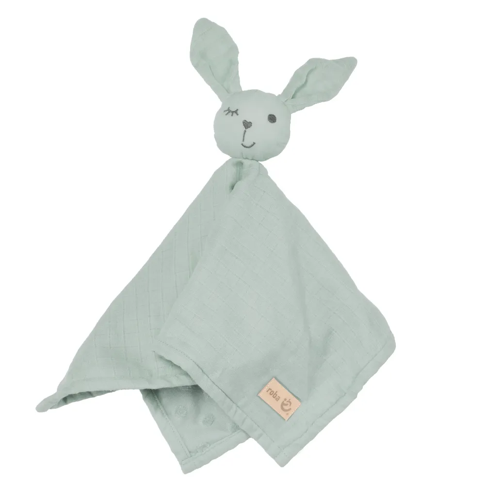 Biológico Cuddly Cloth 'Lil Planet' Frosty Green, 40 x 40 cm, Muslin & Jersey, GOTS Certified