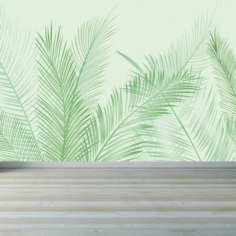Humidificador para Plantas Botanix - Papel pintado con estampado de hojas, decoración de pared contemporánea verde para el...