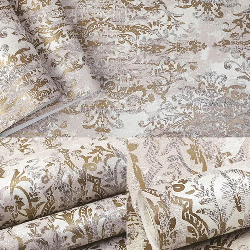 Papel pintado de flores elegante para decoración de pared de arlequín clásico, 33 pies de prolongado x 20,5 pulgadas de an...