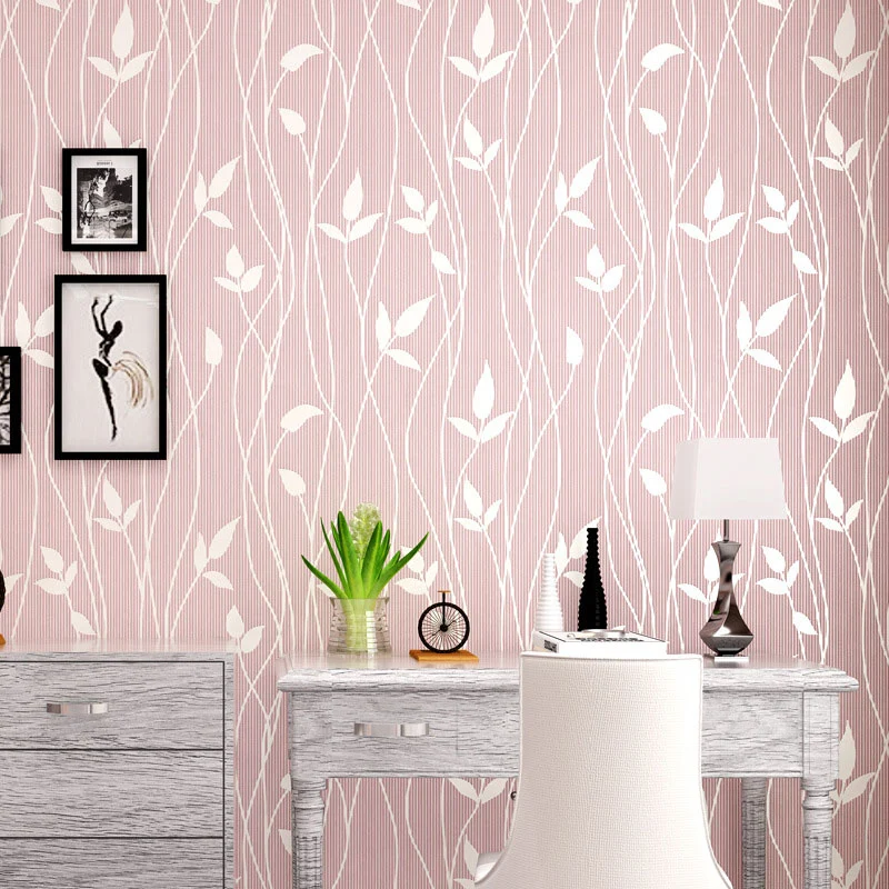 Premium de Jardinerí Rollo de papel pintado de hojas botánicas frescas, resistente las manchas, decoración de pared no peg...