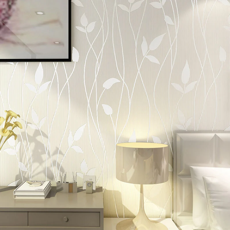 Premium de Jardinerí Rollo de papel pintado de hojas botánicas frescas, resistente las manchas, decoración de pared no peg...