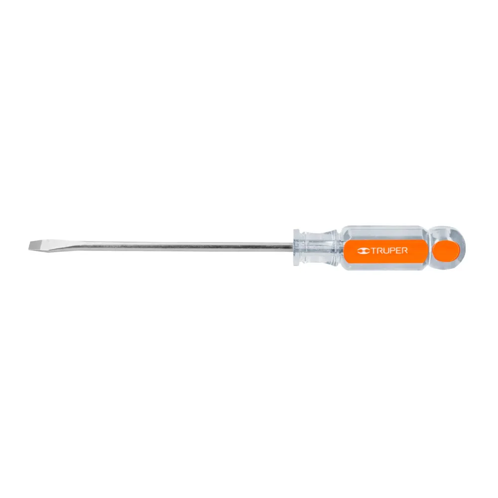 Podadora de Bypass para Setos Desarmador Plano 1/4 x 6' Mango De Acetato, Truper 13999