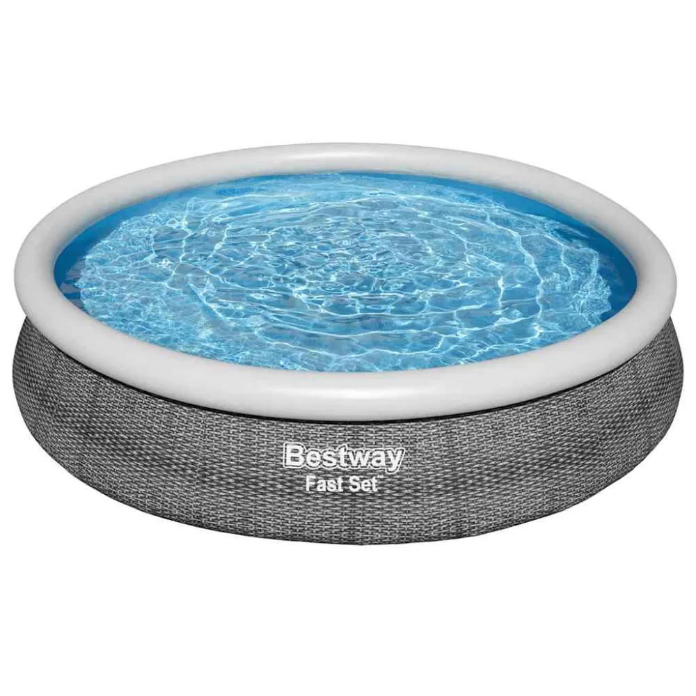 Piscina hinchable Bestway 5377L bomba de filtrado + paredes DuraPlus azul Ø366 cm | Resistente UV