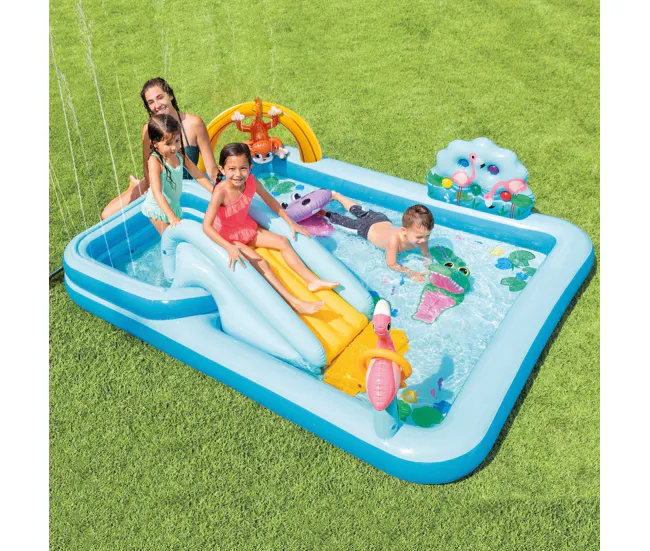 Centro de juegos acuático INTEX aventuras en la jungla con 1 ño de Garantí