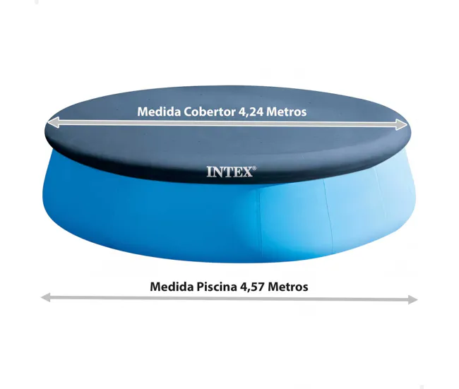 Cobertor INTEX piscina hinchable Práctico Set 457 cm