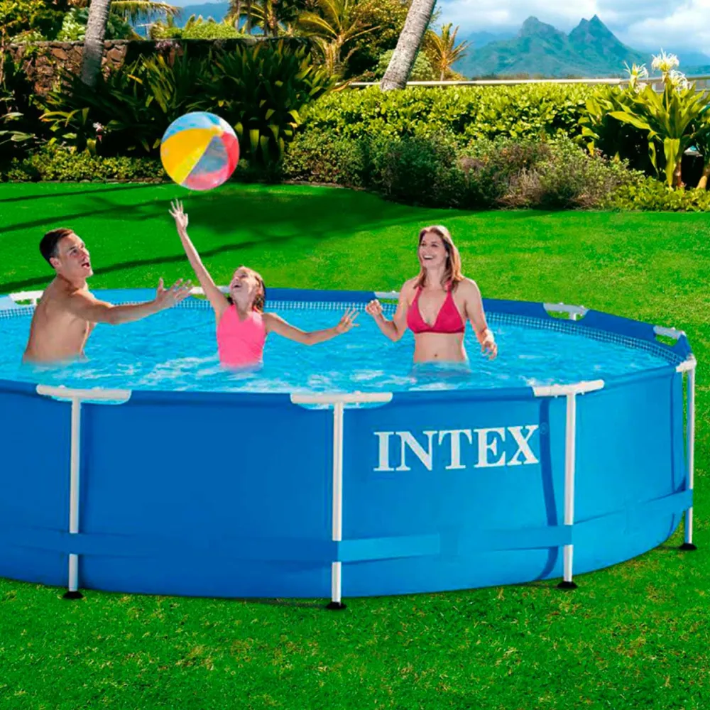 Piscina desmontable Metálico Frame Intex 6.503L 4-7 personas azul Ø366x76 cm