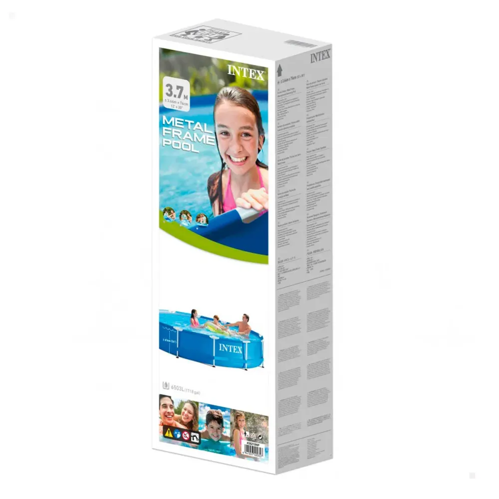 Piscina desmontable Metálico Frame Intex 6.503L 4-7 personas azul Ø366x76 cm