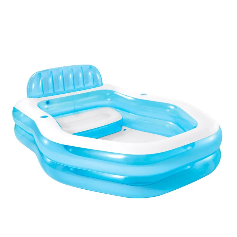 Piscina Enterrada Piscina hinchable Intex con sillón y toldo 530L +3A blanco/azul 135x191x229 cm