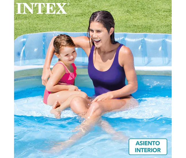 Piscina hinchable INTEX con sillón 229x218x79 cm - 590 l con Certificación de Seguridad