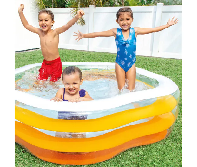 Piscina hinchable INTEX forma estrella 185x180x53 cm - 460 l con Kit de Mantenimiento