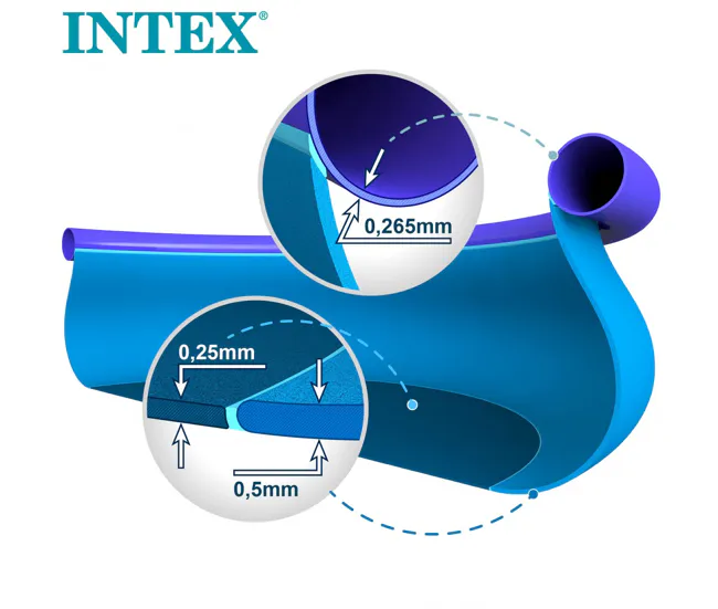 Piscina hinchable Sencillo Set INTEX con Escalera de Acceso