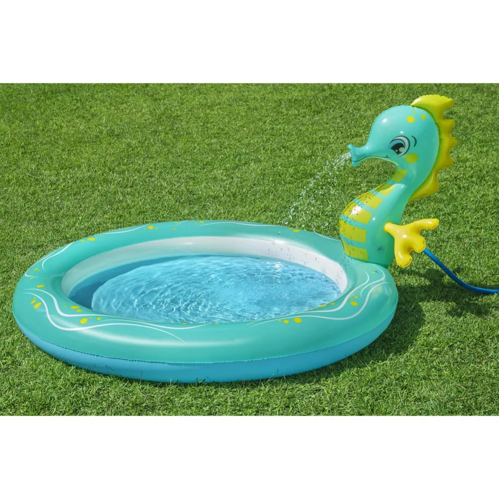 Piscina Inflable Caballito de Mar 1.88m x 1.60m x 86cm para Familias Grandes