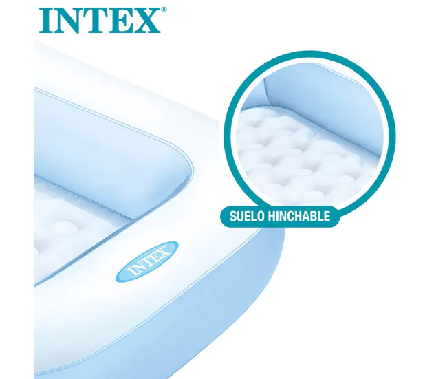Piscina de Lona Piscina hinchable rectangular 166x100x25 cm INTEX