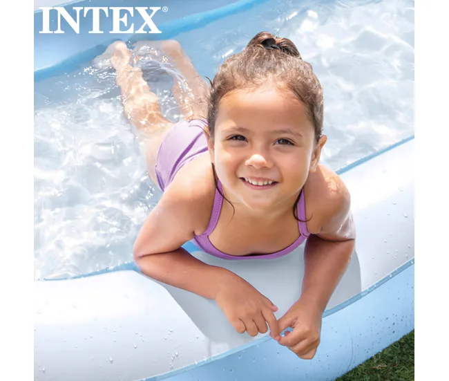 Piscina de Lona Piscina hinchable rectangular 166x100x25 cm INTEX