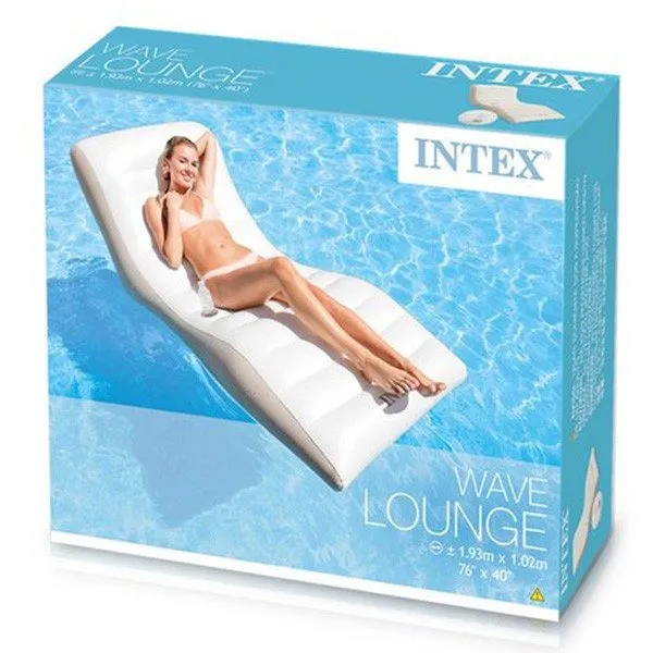 Piscina de Lona Tumbona piscina ondulada Intex 192x120