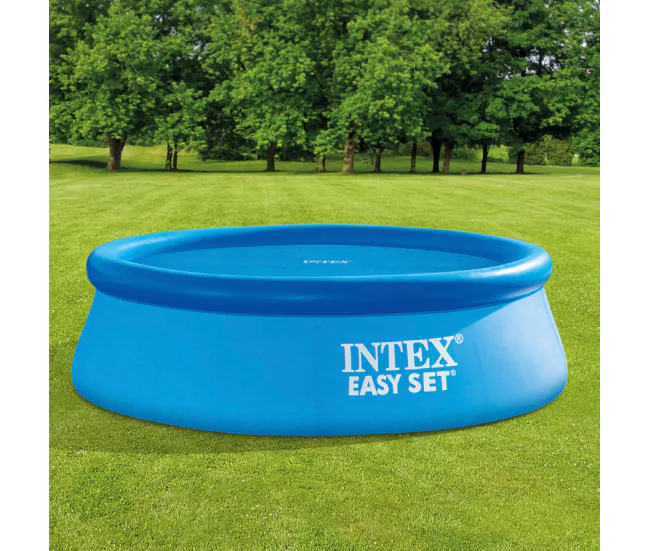 Resistente los Rayos UV Cobertor solar INTEX piscinas Práctico Set/Metal Frame Ø488 cm