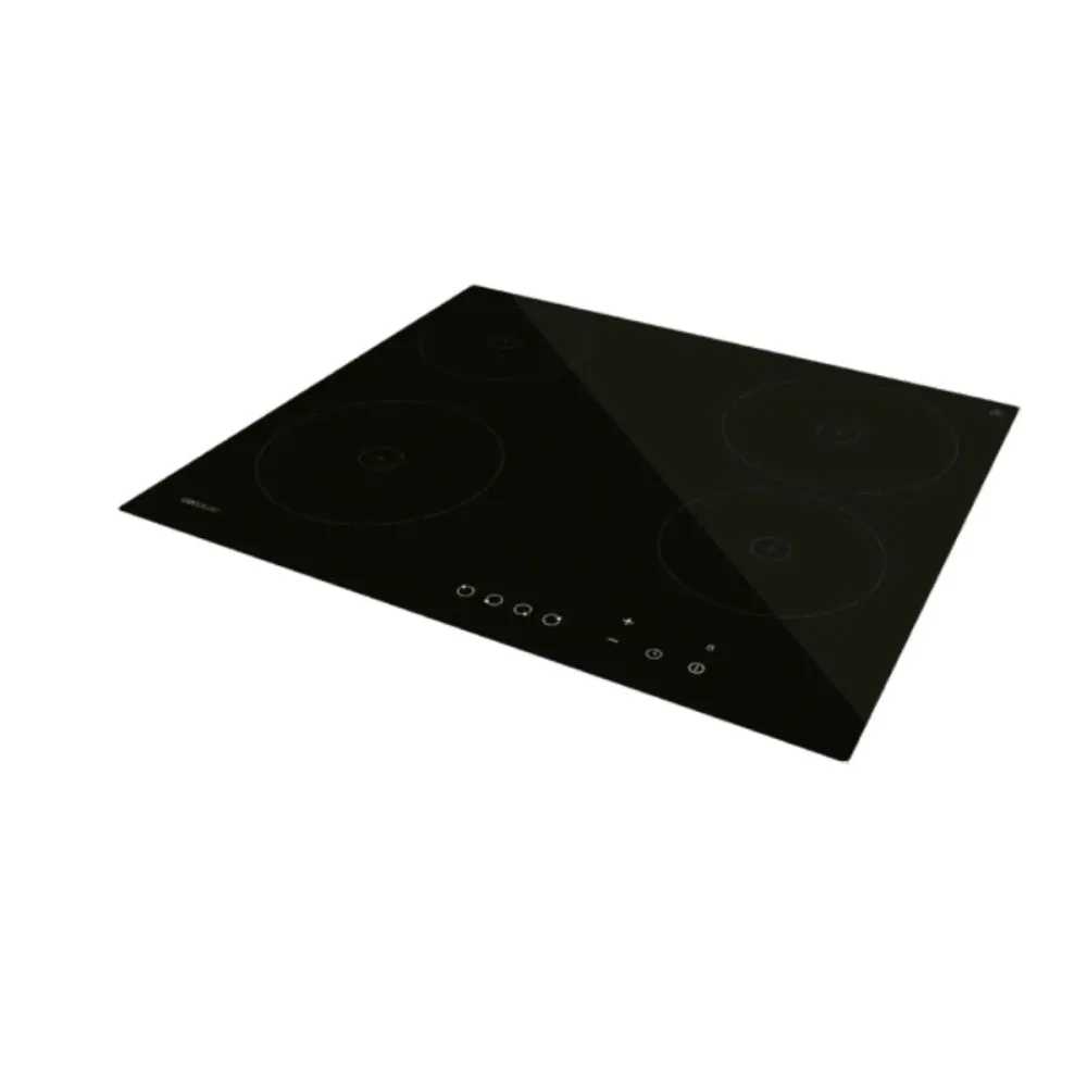 Placa vitrocerámica Cecotec Bolero Squad V 4001 4 fuegos 9 niveles 6000W negro 58 cm | Repuesto Universal