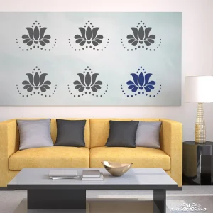 Decoración Premium para Exterior FLOR DE ORIENTE STENCIL