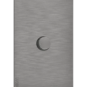 Decoración Premium para Exterior Placa Dimer Lucek Flat Plata