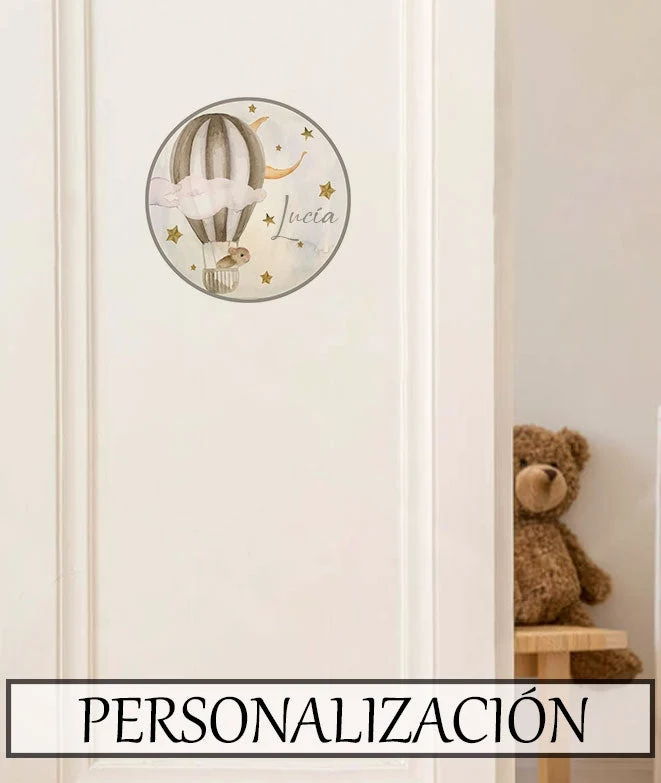 FANTASY LAND I Placa para puerta de vinilo con Mensaje de Bienvenida
