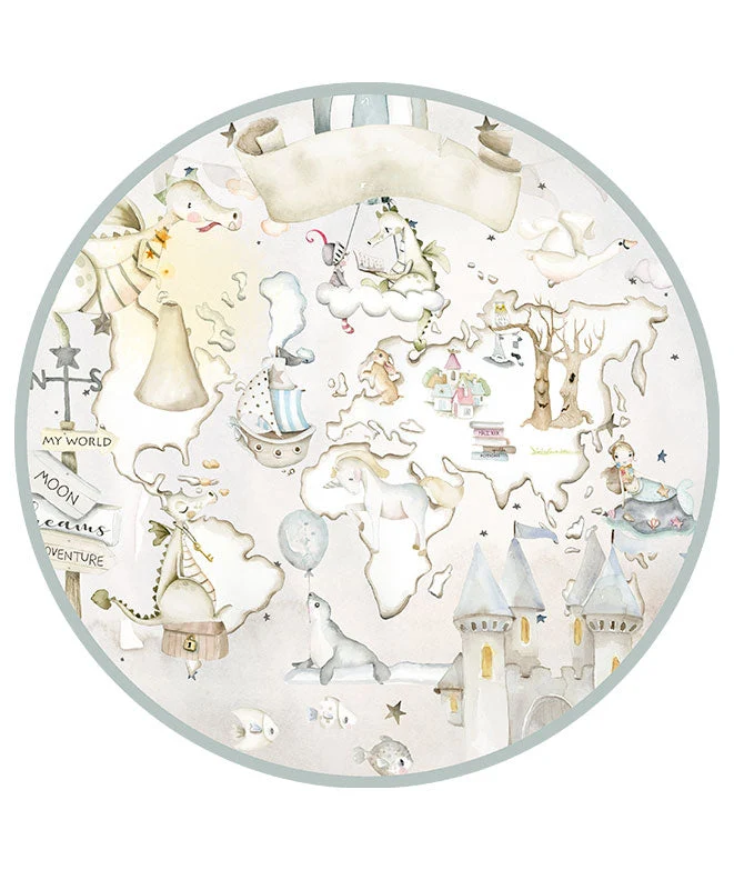FANTASY WORLD Placa para puerta de vinilo | Prueba de Agua |
