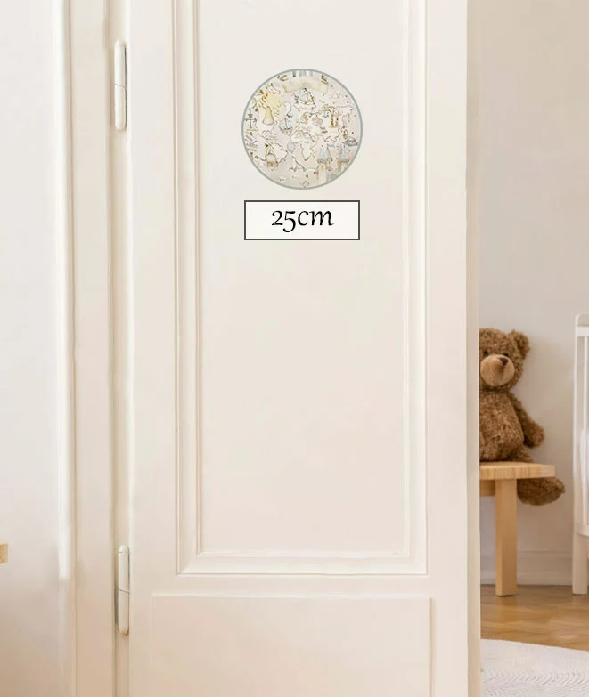 FANTASY WORLD Placa para puerta de vinilo | Prueba de Agua |