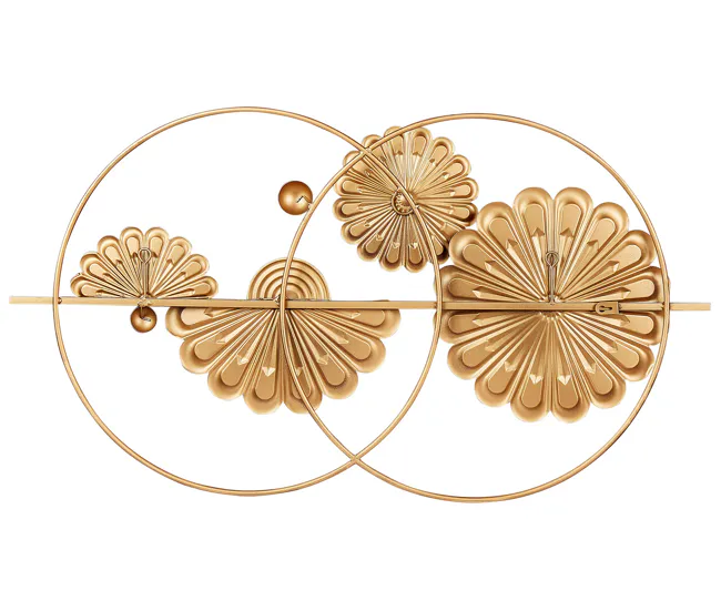 Letrero Decorativo Decoración de pared dorado y gris PROMETHIUM