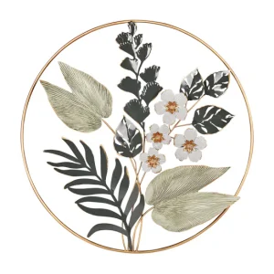 Letrero Decorativo Decoración de pared dorado y verde DUBNIUM